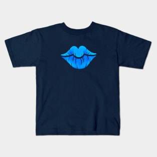 Blue Lips Kids T-Shirt